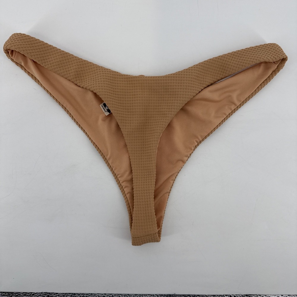 NWT Dippin Daisy Women's Large Sexy One Shoulder Strap Textured High Cut Bikini - Picture 6 of 7